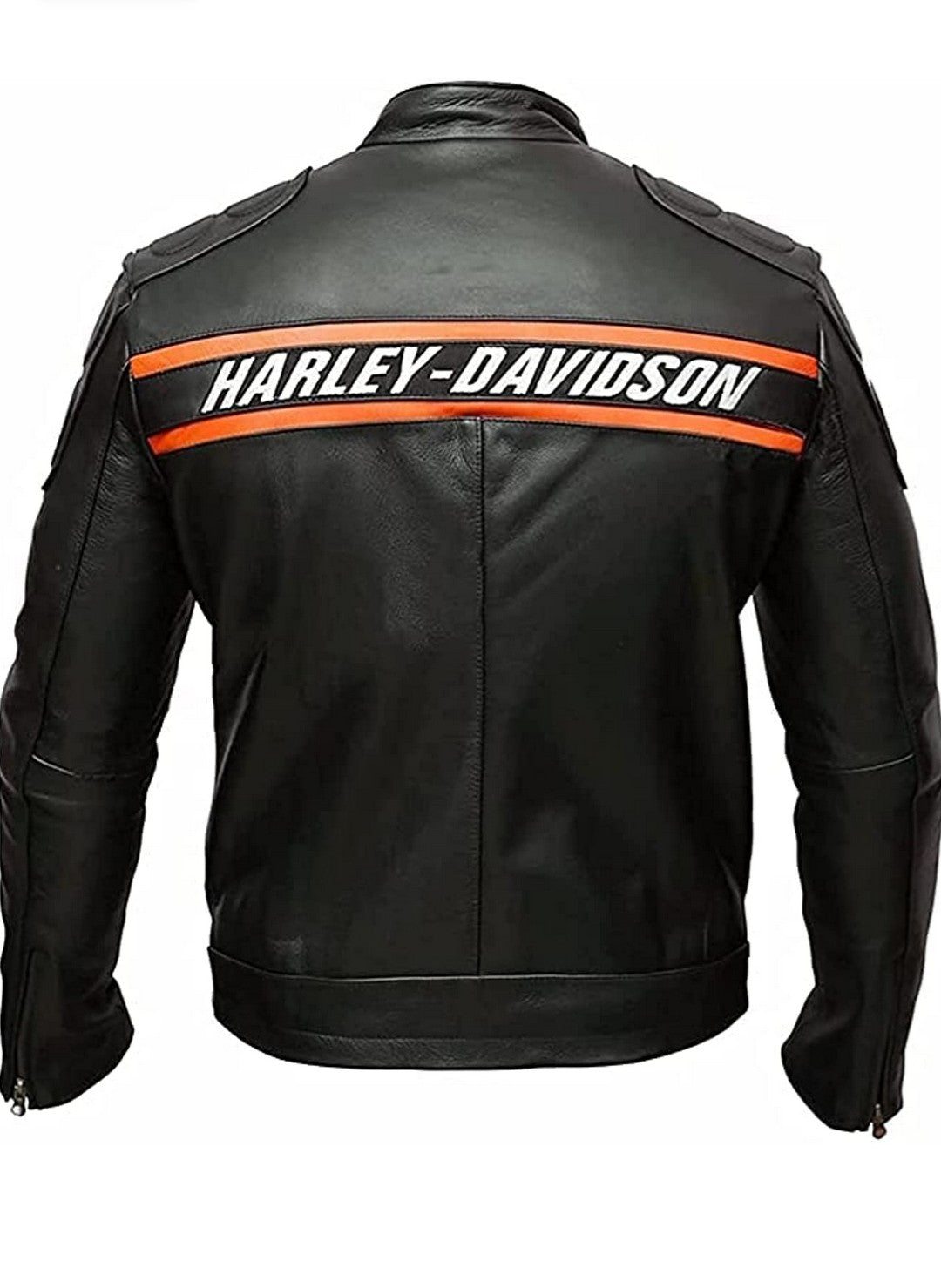 Bill Goldberg Classic Men's Harley Davidson Black Leather Motorcycle Jacket