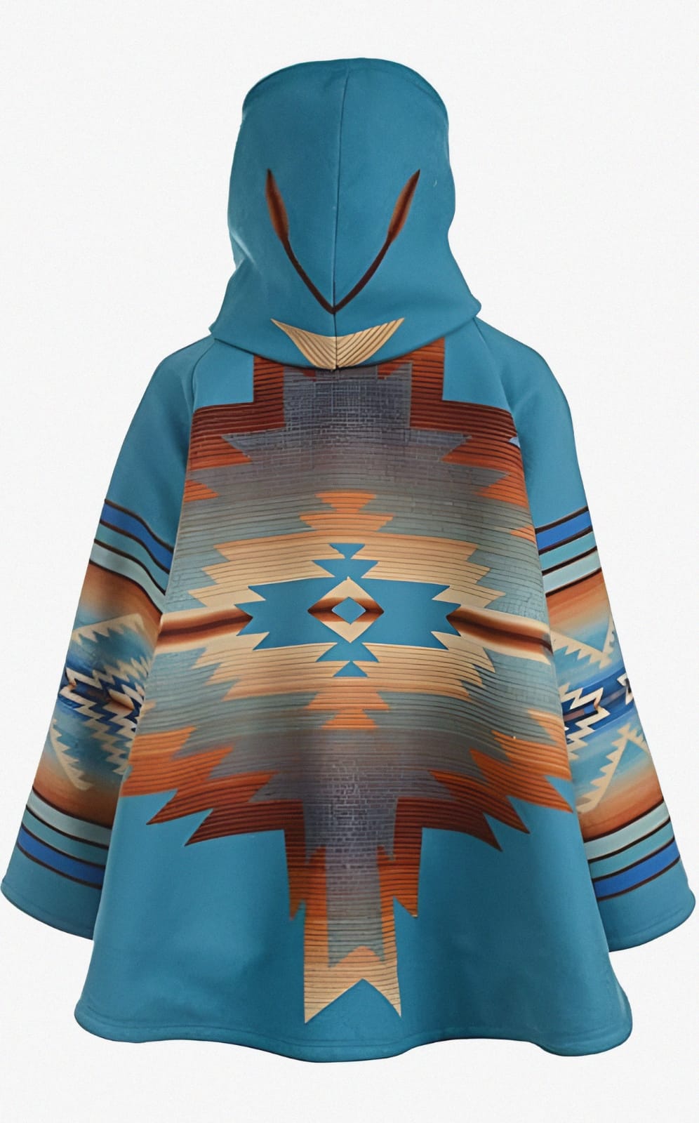 Women Kelly Reilly Beth Dutton Series Season 03 Blue Hooded Fleece Blend Coat