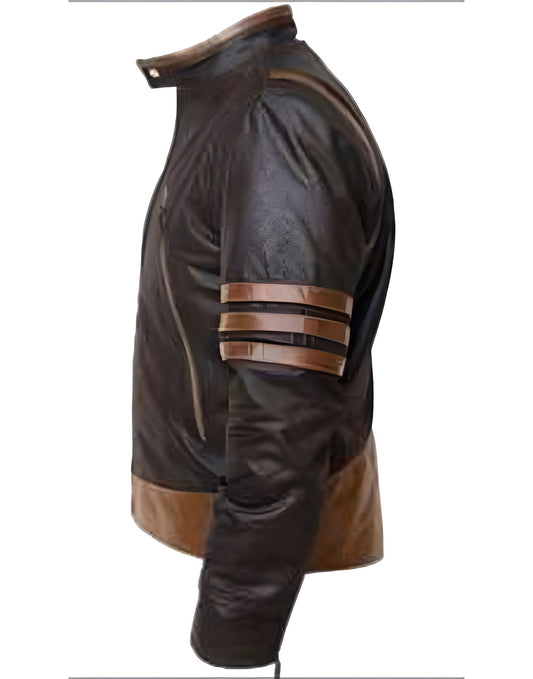 Wolverine X Men Origins Real Genuine Leather Jacket Mens Biker Motorcycle Bomber Napa Leather