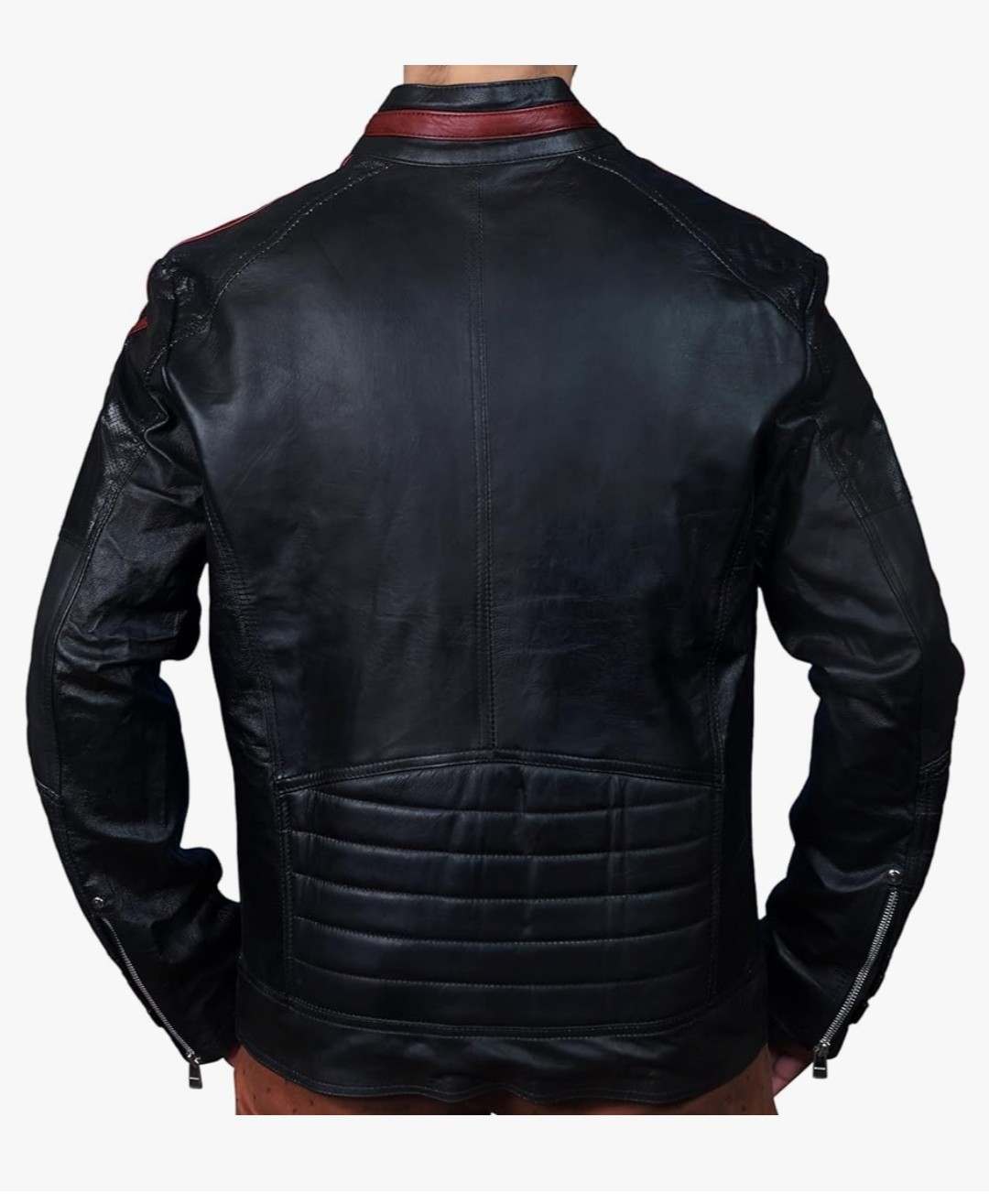 N7 Mass Effect 3 Commander Shepherd Gaming Black Sheepskin Leather Jacket